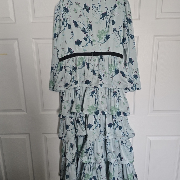 Tuckernuck Indigo Blue Botanical Tory Tiered Dress XXXL - Picture 7 of 10